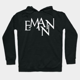 E-MANN Logo (White) Hoodie